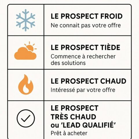 tableau des quatre types de prospect
