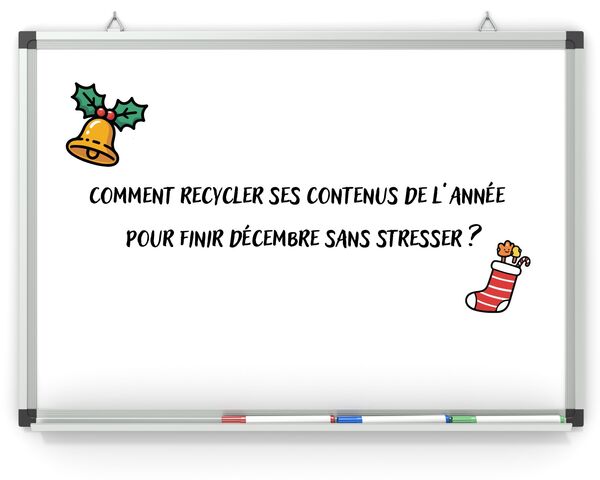 Comment recycler ses contenus de l’année pour finir décembre sans stresser ?